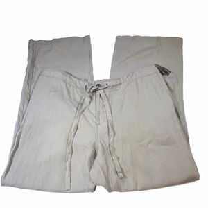 Lord & Taylor Taupe Linen Lagenlook NWT Pants